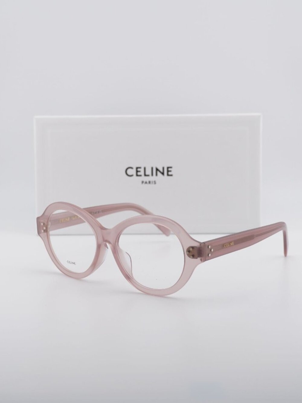 Celine CL50157F 072 Oval Eyeglasses 52mm - Shiny Rose